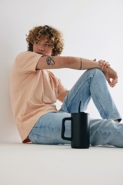 Logo trade promotional merchandise photo of: Cube RCS certified recycled steel mug 800ml