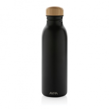 Logo trade promotional merchandise photo of: Avira Alcor RCS Re-steel single wall water bottle 600 ML
