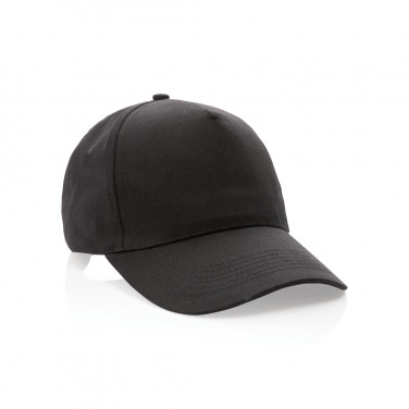 Logotrade promotional gift picture of: Impact 5 panel 190gr Recycled cotton cap with AWARE™ tracer
