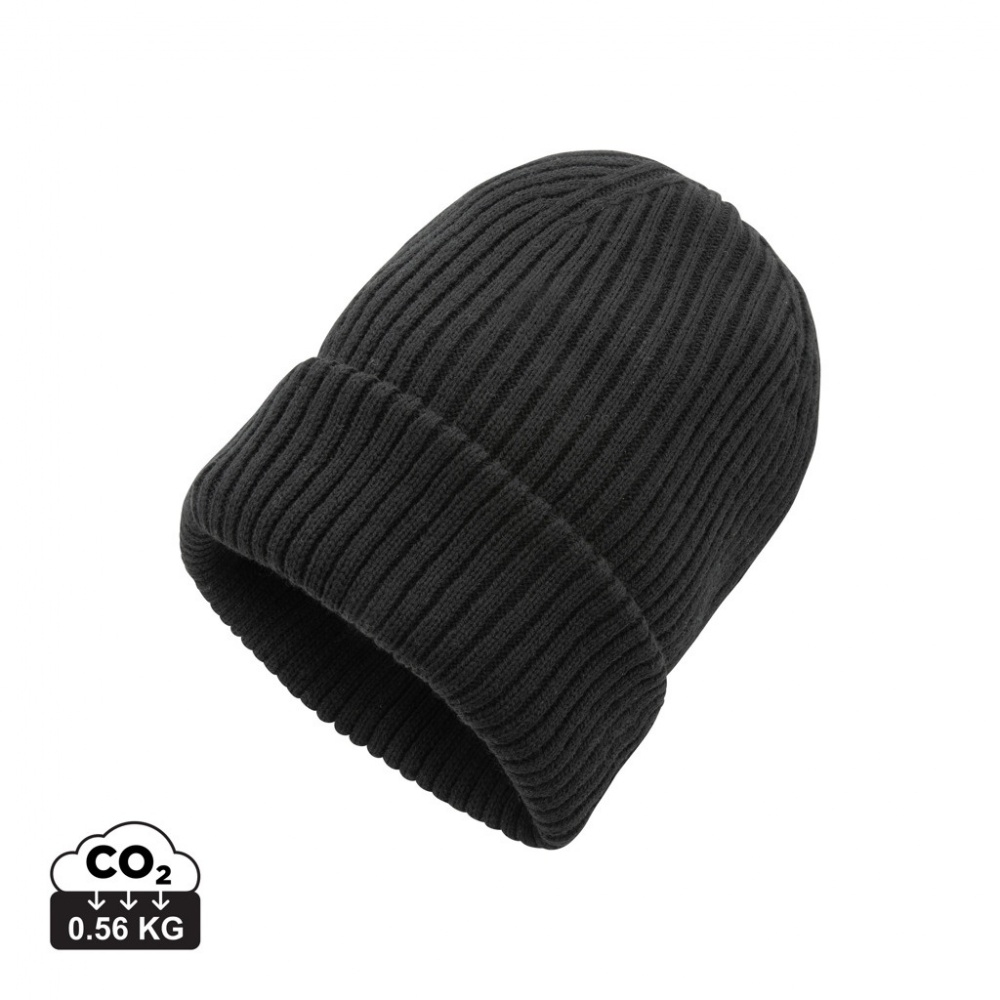 Logo trade promotional products image of: Impact AWARE™  Polylana® double knitted beanie