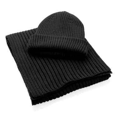 Logotrade promotional merchandise photo of: Impact AWARE™ Polylana® knitted scarf 180 x 25cm