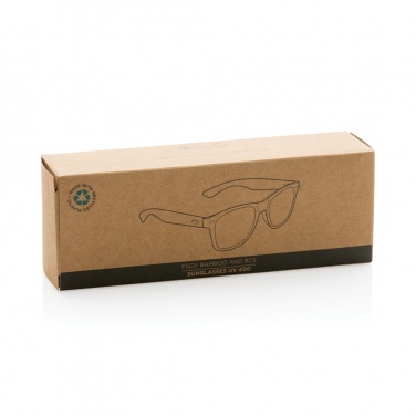 Logotrade promotional gifts photo of: Bamboo and RCS recycled plastic sunglasses