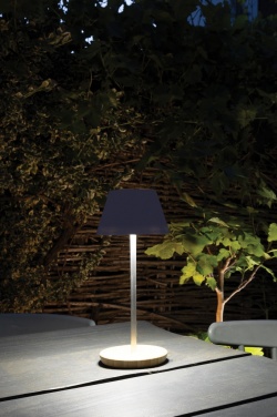 Logotrade corporate gift image of: Pure Glow RCS usb-rechargeable recycled plastic table lamp