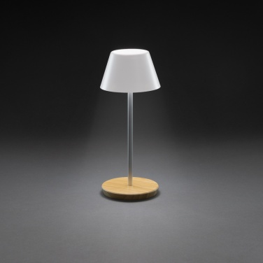 Logotrade promotional gift image of: Pure Glow RCS usb-rechargeable recycled plastic table lamp