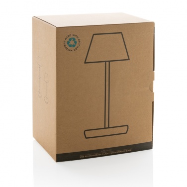 Logotrade promotional products photo of: Pure Glow RCS usb-rechargeable recycled plastic table lamp