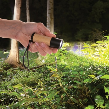Logotrade business gift image of: Bamboo and RCS certfied recycled plastic torch