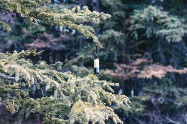 Logo trade corporate gift photo of: Bamboo and RCS certfied recycled plastic torch