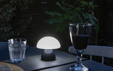 Logo trade business gift photo of: Luming RCS recycled plastic USB re-chargeable table lamp