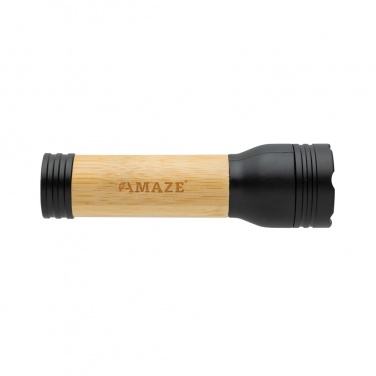 Logotrade business gifts photo of: Lucid 1W RCS certified recycled plastic & bamboo torch
