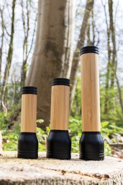Logo trade promotional giveaways picture of: Lucid 5W RCS certified recycled plastic & bamboo torch