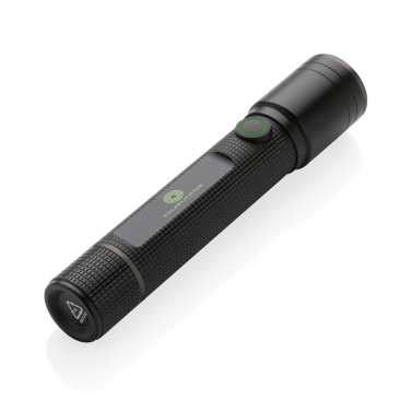 Logotrade promotional items photo of: Gear X RCS recycled aluminum USB-rechargeable torch