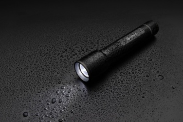 Logo trade promotional merchandise photo of: Gear X RCS recycled aluminum USB-rechargeable torch large