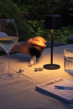 Logotrade advertising products photo of: Zenic RCS recycled plastic USB re-chargable table lamp