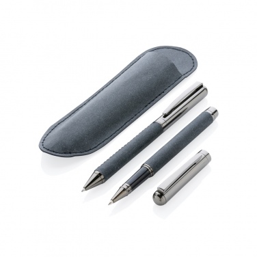 Logotrade promotional gift image of: Recycled leather pen set