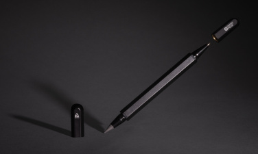 Logo trade business gifts image of: Swiss Peak Storm RCS recycled aluminum dual tip pen