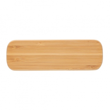 Logo trade promotional gift photo of: Bamboo pen in box