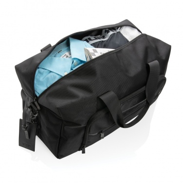 Logo trade promotional product photo of: Swiss Peak AWARE™ RPET Voyager weekend bag