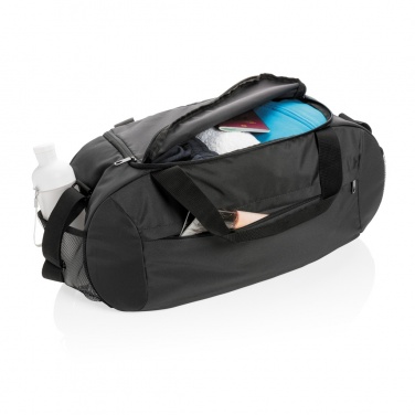 Logo trade promotional gift photo of: Impact AWARE™ RPET modern sports duffel