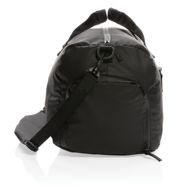 Logotrade corporate gift image of: Fashion black weekend bag PVC free