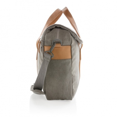 Logo trade corporate gifts picture of: Canvas laptop bag PVC free