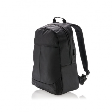 Logo trade business gifts image of: Power USB laptop backpack