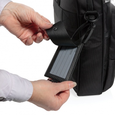 Logotrade promotional giveaway picture of: Swiss Peak RPET Voyager RFID 15.6" laptop bag