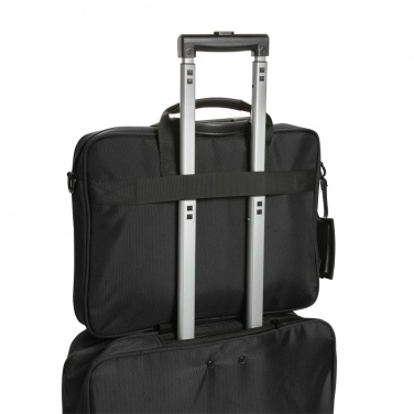 Logo trade promotional products image of: Swiss Peak AWARE™ RPET Voyager 15.6" laptop bag