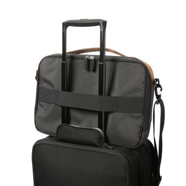 Logotrade advertising products photo of: Impact AWARE™ 300D two tone deluxe 15.6" laptop bag
