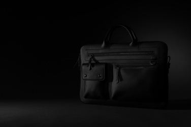 Logotrade corporate gift image of: Swiss Peak GRS recycled PU 14 inch laptop bag