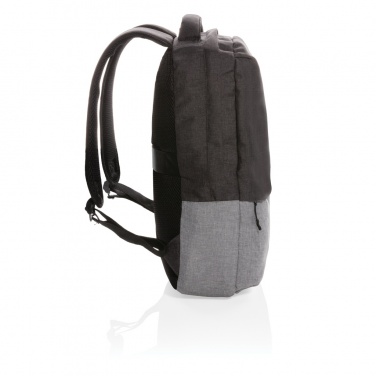 Logo trade promotional giveaways picture of: Duo colour RPET 15.6" RFID laptop backpack PVC free