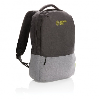 Logotrade corporate gift picture of: Duo colour RPET 15.6" RFID laptop backpack PVC free
