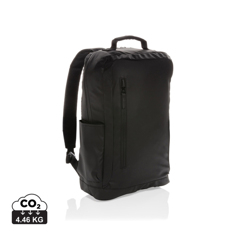 Logo trade advertising product photo of: Fashion black 15.6" laptop backpack PVC free