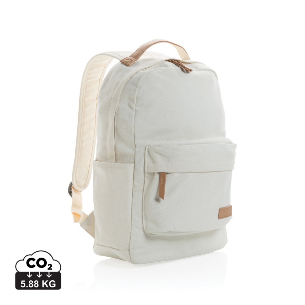 Logo trade advertising products picture of: Impact AWARE™ 16 oz. recycled canvas backpack