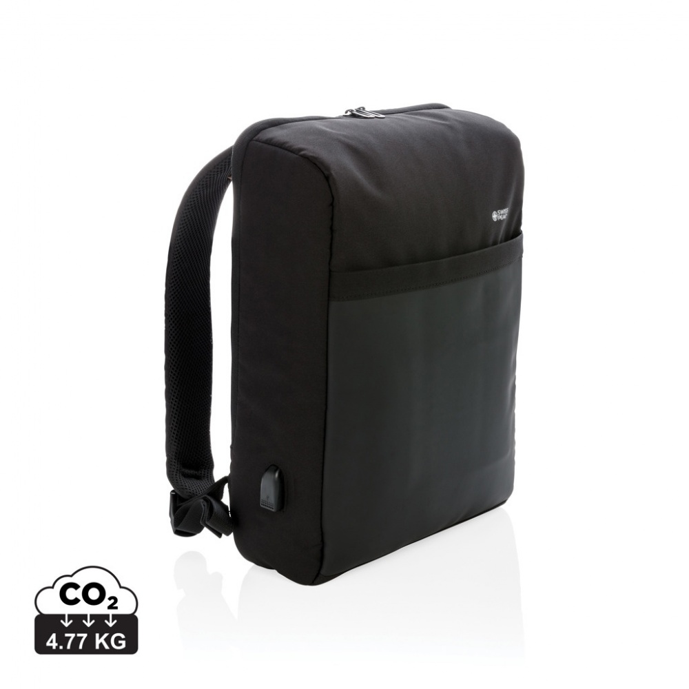 Logotrade corporate gifts photo of: Swiss Peak 15" anti-theft RFID & USB backpack PVC free