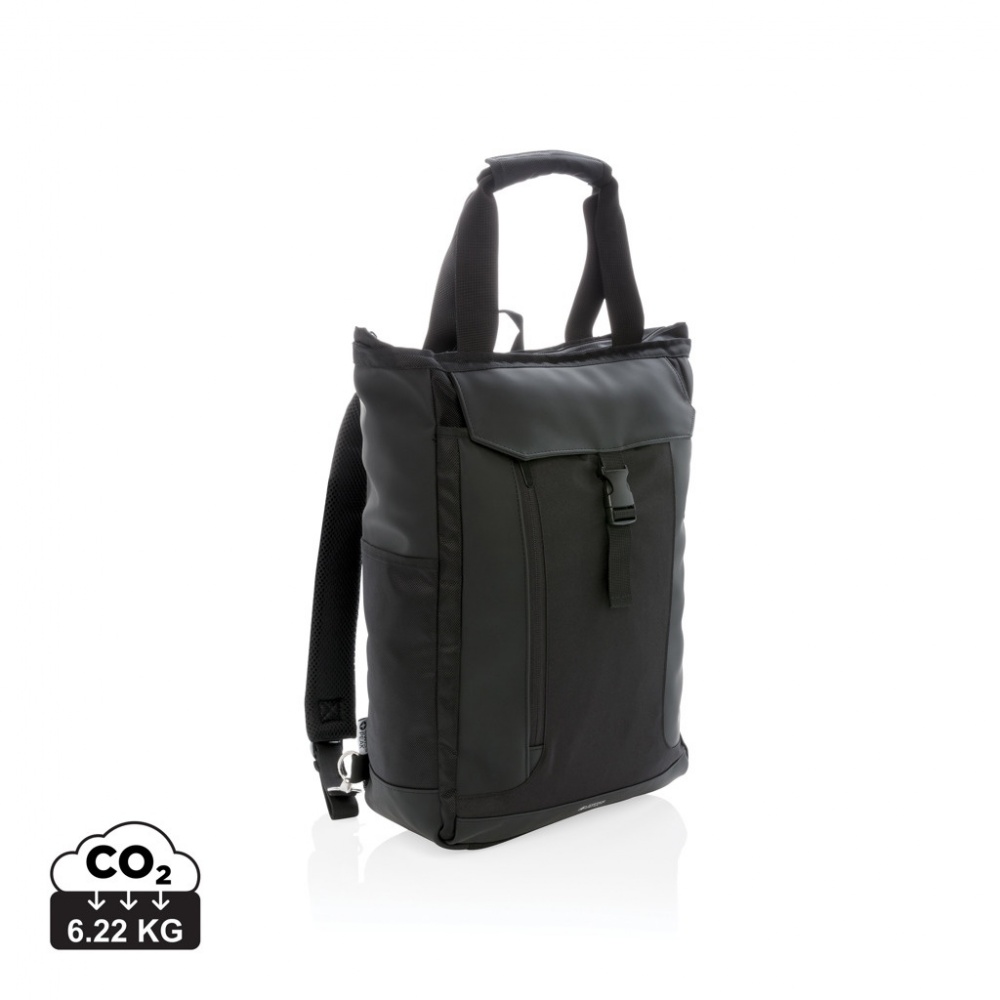 Logo trade promotional merchandise picture of: Swiss Peak RFID 15" laptop totepack PVC free
