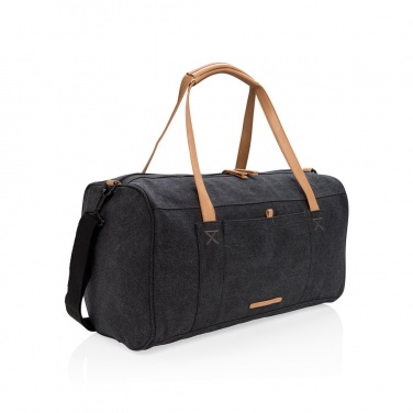 Logotrade promotional gift picture of: Canvas travel/weekend bag PVC free