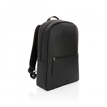 Logotrade advertising product picture of: Swiss Peak deluxe PU laptop backpack PVC free