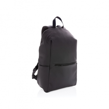 Logo trade corporate gifts image of: Smooth PU 15.6"laptop backpack