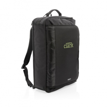 Logo trade business gifts image of: Swiss peak convertible travel backpack PVC free