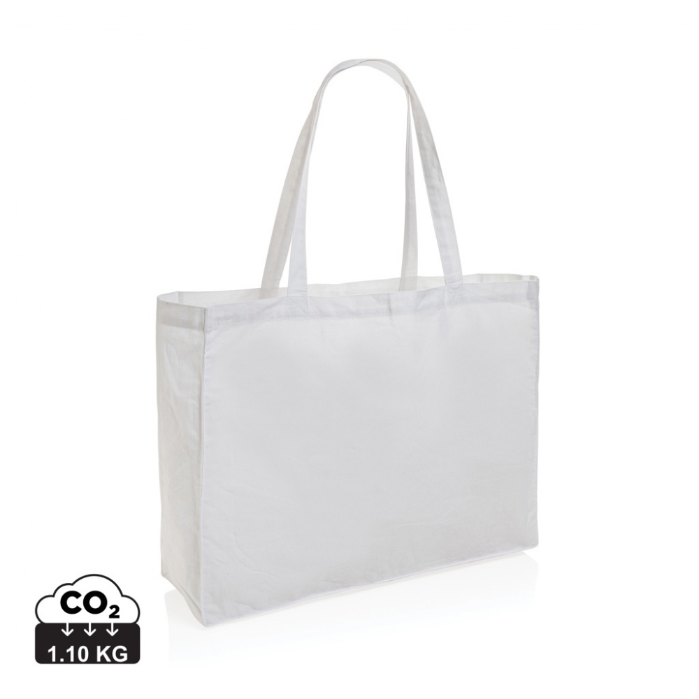 Logotrade advertising product picture of: Impact AWARE™ Recycled cotton shopper 145g