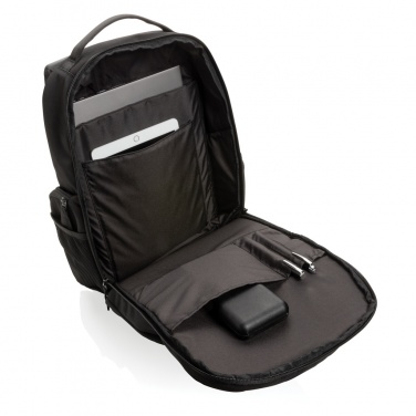 Logotrade promotional giveaway image of: Swiss Peak AWARE™ RPET 15.6 inch commuter backpack