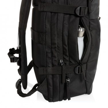 Logo trade promotional items picture of: Swiss Peak AWARE™ RPET 15.6' expandable weekend backpack