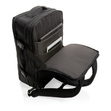 Logo trade business gifts image of: Swiss Peak AWARE™ RPET 15.6' expandable weekend backpack