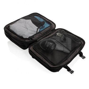Logo trade promotional item photo of: Swiss Peak AWARE™ RPET 15.6' expandable weekend backpack