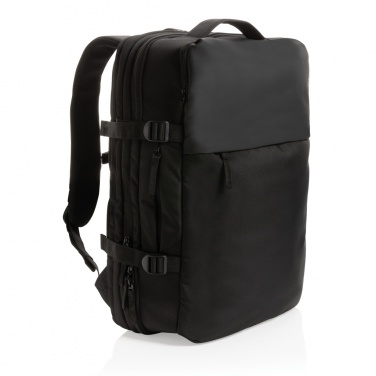 Logo trade promotional items image of: Swiss Peak AWARE™ RPET 15.6' expandable weekend backpack