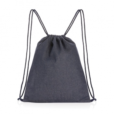 Logo trade advertising product photo of: Impact AWARE™ recycled denim drawstring backpack