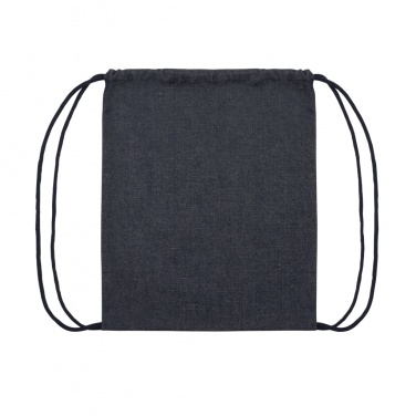 Logo trade promotional giveaway photo of: Impact AWARE™ recycled denim drawstring backpack