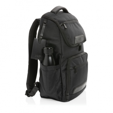 Logo trade promotional gifts picture of: Swiss Peak AWARE™ RPET Voyager 15.6" laptop backpack