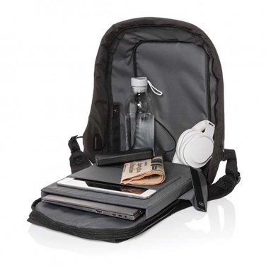 Logo trade advertising products picture of: Swiss Peak AWARE™ anti-theft 15.6" laptop backpack
