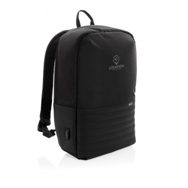 Logotrade advertising products photo of: Swiss Peak AWARE™ RFID anti-theft 15.6'' laptop backpack